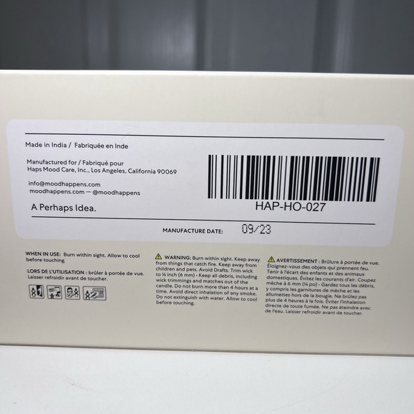 Haps Votive Set Of 3 Dented Candle Refills Mood Care New In Box - Picture 3 of 10